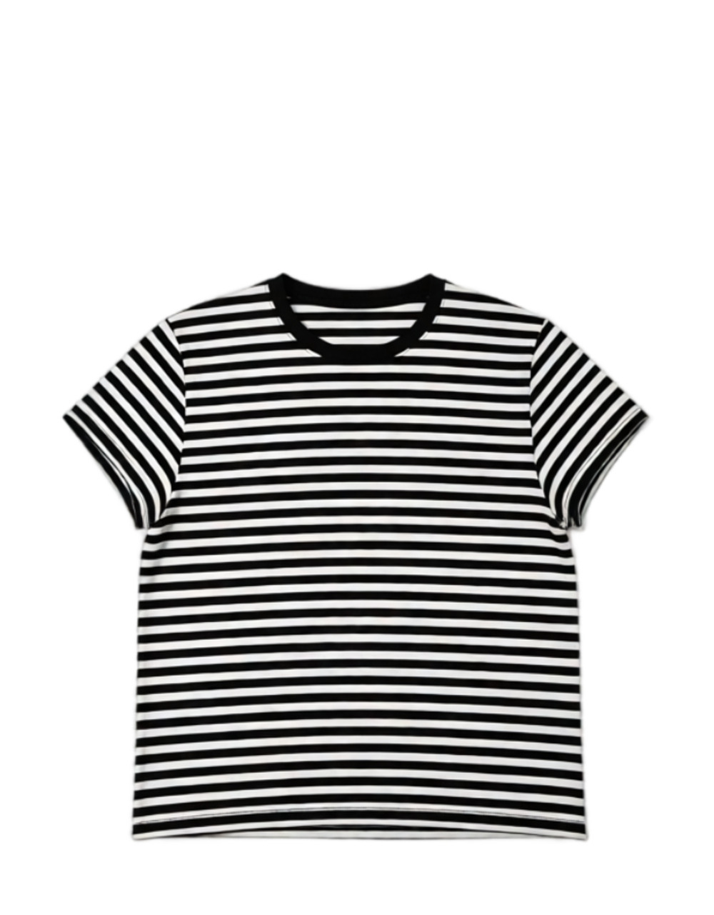 Everlane Striped Black White T-Shirt Size L Organic Cotton Crewneck